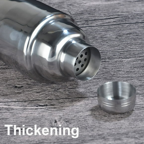 thinsony Stainless Steel Cocktail Shaker Drinks Wine Maker Martini Mixer for Bar Home with Strainer, 550ml
