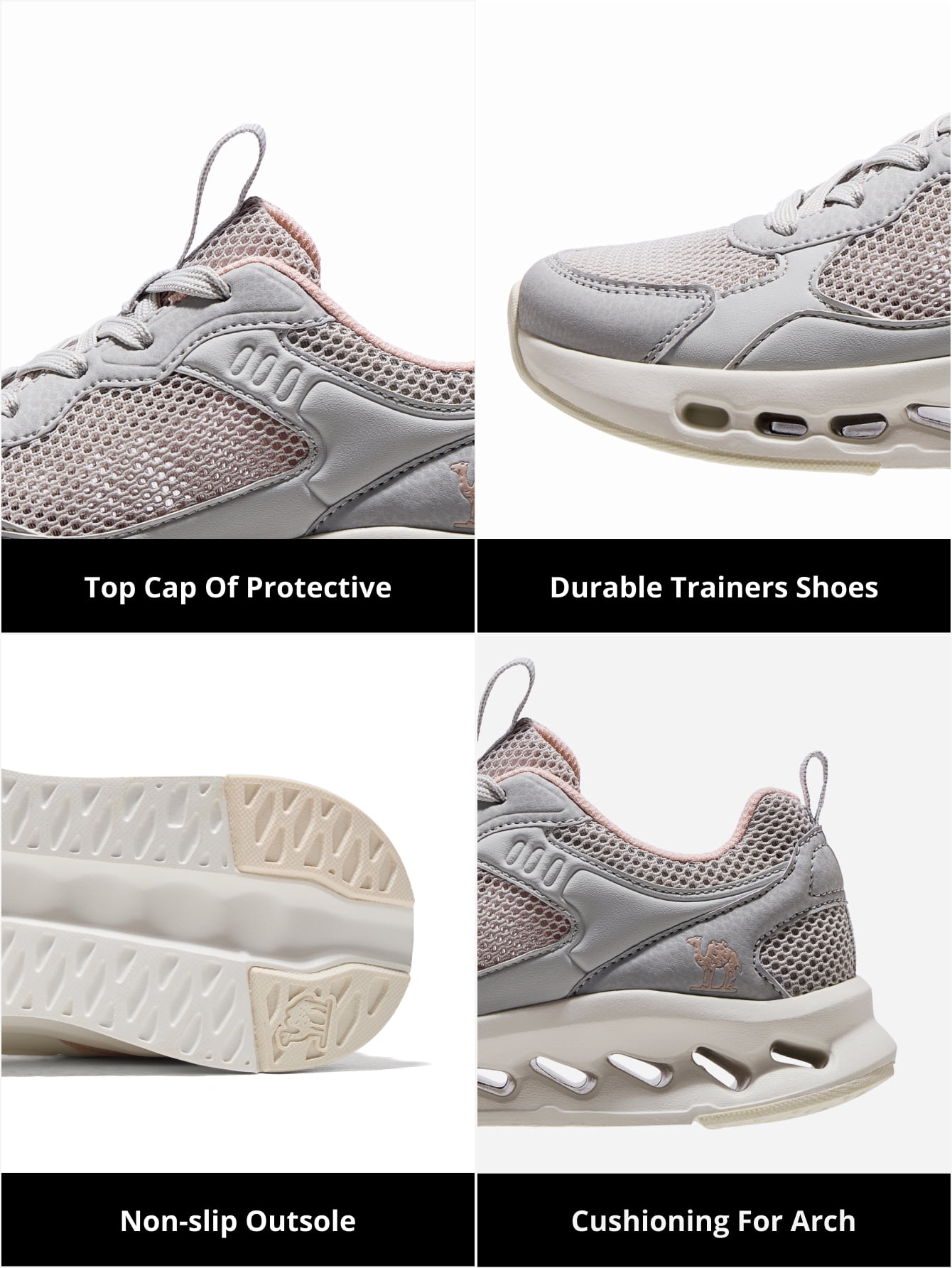 CAMEL Womens Casual Sneakers Women's Walking Hiking Sneakers Running Gym Outdoor Hiker Athletic Shoes