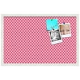 thumbnail image 2 of PinPix 28x18 Custom Cork Bulletin Board Hot Pink Diamond Poster Board Has a Fabric Style Canvas Finish, Framed in Hot Pink Diamond, by ArtToFrames (PinPix-302), 2 of 6