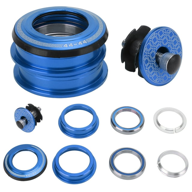 Casque de Vélo, Casque de Fourche avant de Haute Résistance Facile Installer 44mm Doubles Roulements Légers Lisse pour le Cyclisme Pièces Bricolage Rouge, Bleu, Noir, Or