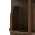 thumbnail image 6 of Yowos Rotating Bookshelf, 5 Tier Small Bookcase Corner Display Shelf for Small Space Wood Narrow Book Shelf Organizer for Living Room, Walnut, 6 of 8
