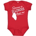 thumbnail image 3 of Inktastic Someone in Illinois Loves Me Boys or Girls Baby Bodysuit, 3 of 5