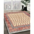 thumbnail image 3 of Ahgly Company Machine Washable Indoor Square Traditional Copper Red Pink Area Rugs, 3' Square, 3 of 7