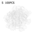 thumbnail image 1 of 100Pcs Pellet Bait Bands Elastic Transparent Band For Carp Coarse Fishing Tackle S, 1 of 9