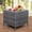 Gray, variant on WoofPaw Outdoor Wicker Storage Side Table, Patio PE Rattan End Table with Storage, Square Container for Furniture Covers, Toys, and Gardening Tools,Black