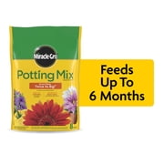 Miracle-Gro Potting Mix, For Indoor or Outdoor Potted Plants, Flowers, Shrubs, 8 qt.