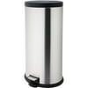 Canopy 30-Liter Oval Step Can, Black