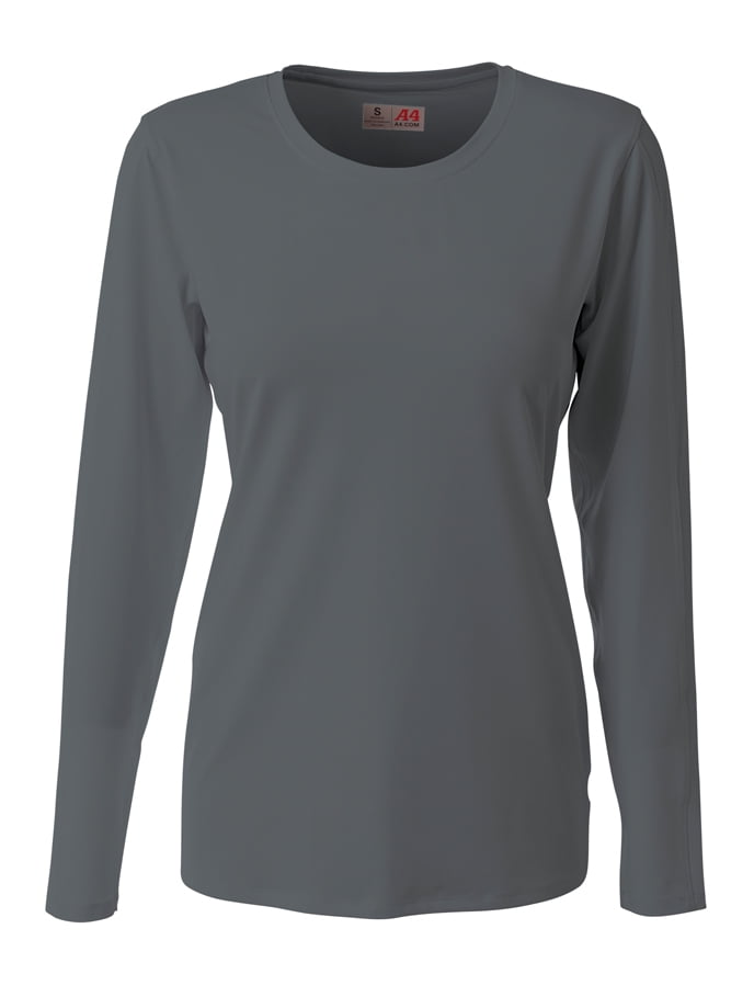 A4 Teen Spike Long Sleeve Volleyball Je For Teen Female in Graphite | NG3015