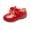 Red, variant on Toddler Little Girl Dress Shoes Mary Jane Flats Party Toddler Shoes Baby Girls Cute Fashion Bow Hollow Out Non-slip Small Leather Princess Shoes Pink 3.5-4 Years