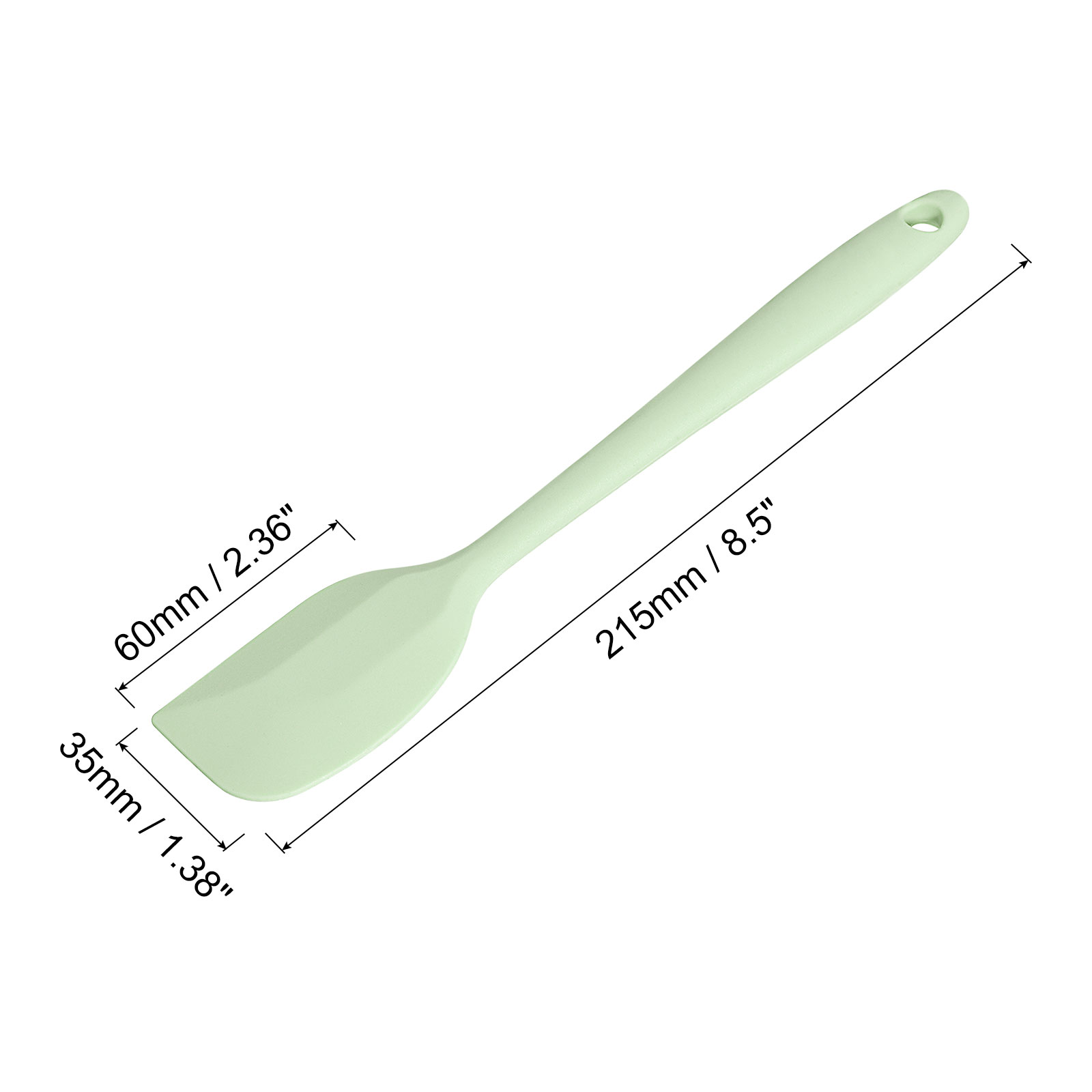 Unique Bargains Silicone Spatula Spoon, Heat-resistant Scraper for Baking Green 1 Pcs