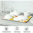 thumbnail image 7 of SKYSONIC Thanksgiving Dish Drying Mat for Kitchen Counter, Autumn Pumpkin Maple Leaves Ultra Absorbent Reversible Microfiber Dishes Drying Rack Pad Heat-resistant Mats 16x18in, 7 of 7