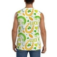 thumbnail image 4 of Bingfone St Patrick's Day1 Pattern Men's Tank Tops Workout Sleeveless Tee Shirts Running Beach Tanks for Men-3X-Large, 4 of 8