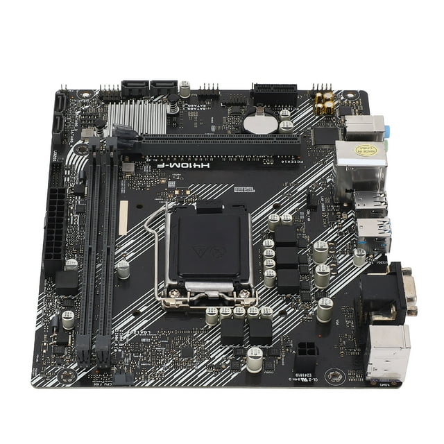 Desktop Computer Motherboard, 4 Pin and 24 Pin H410M-F Motherboard VGA Output LGA1200 CPU for Home