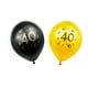 thumbnail image 5 of KAKOWELY 20 globos digitales de látex de 40 piezas, globos creativos, decoración del hogar, suministros para fiestas de cumpleaños, decoración para fiestas de cumpleaños y reuniones (dorado, negro), 5 of 5
