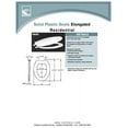 thumbnail image 4 of Centoco 1600-001 Elongated Plastic Toilet Seat, Standard Model, Light Weight Residential, White, 4 of 6