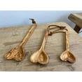 thumbnail image 2 of Premium Rustic Handmade Olive Wood Heart Shape Spoon\ Cooking Wooden Kitchen Utensils Heart Shape Multiple Sizes inches Gift, 2 of 4