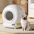 thumbnail image 2 of 78L Self-Cleaning Cat Litter Box, Fully Enclosed, Extra-Large Capacity, App Control, Smart Pet Toilet Tray, 2 of 7