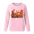 thumbnail image 4 of Wancir Womens Thanksgiving Shirt Leopard Pumpkin Printed Cute Graphic Tee Thankful Grateful Blessed T-Shirts Fall Top, 4 of 4