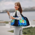 thumbnail image 4 of Lsque Bluey Pattern Hand Travel Bag, Weekender Carry On for Women Men, Sports Gym Bag, Workout Duffel Bag, Overnight Shoulder Bag fit 15.6 Inch Laptop, 4 of 6