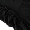 thumbnail image 4 of BalsaCircle 6 feet Black Wavy Spandex Fitted Round Tablecloth Table Skirt Reception Catering Dining Table Linens, 4 of 7