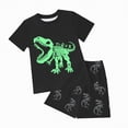 thumbnail image 4 of kpoplk Toddler Baby Boy Baseball OutfitSummer Short Sleeve T Shirt Baseball Short Set Summer Clothes(Green,5-6 Y), 4 of 4
