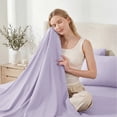thumbnail image 5 of Sasttie Queen Size Sheets Set Brushed Microfiber, 4 Piece Sheet Set Upto 16 Inches Deep Pocket Bedding Sheets & Pillowcases - Lavender, 5 of 8