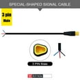 thumbnail image 1 of Ebike Shaped Connector 3 Pin Cable Waterproof Connector Signal line, 1 of 5