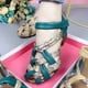 thumbnail image 1 of Zapatos de verano para mujer, sandalias informales ahuecadas de tacón medio, zapatos de tacón Retro elegantes para mujer, sandalias femeninas de bloque de Color al tobillo, zapatos de mamá 41 Gao Jinjia LED, 1 of 1