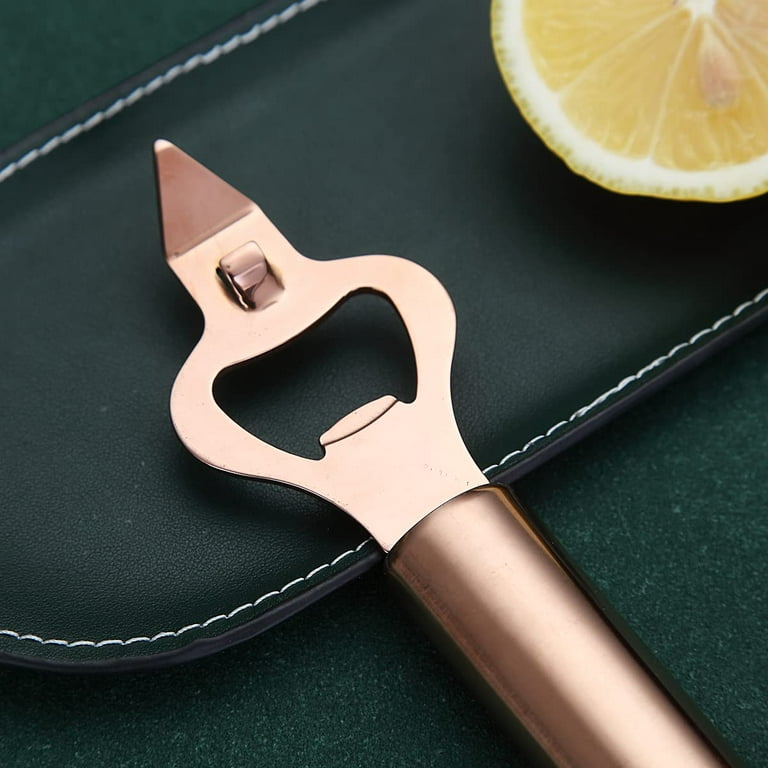 ReaNea Rose Gold Can Opener, Stainless Steel Copper Hand Held Smooth Edge  Manual Can Opener