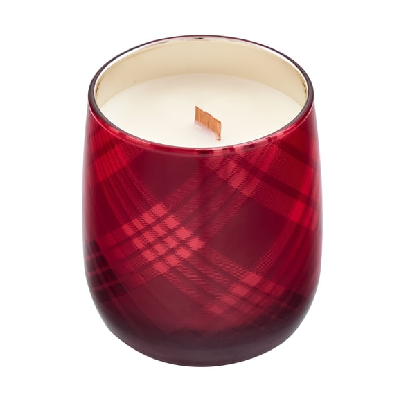 Better Homes & Gardens Candy Cane Scented Wooden 1-Wick Glass Jar Candle, 14.5 oz