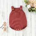thumbnail image 2 of EnJoCho Cartoon Jumpsuit for Baby Baby Knit Romper Cotton Sleeveless Boy Girl Solid Sweater Clothes Baby Bodysuit Toddler Girl Boy Summer Trendy Bodysuit Outfits, 2 of 6