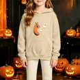 thumbnail image 2 of XUANTAOO Halloween Sweatshirt Cute Pumpkin Lantern Print Long Sleeves Hoodies Pullover Casual Fall Hoodie with Pocket 13-14 Years Boys Girls Clothes, 2 of 5