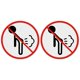 thumbnail image 1 of 2 Sheets of Car Stickers Vehicle NO Farting Decals Reflective Car NO Farting Stickers, 1 of 3