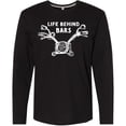 thumbnail image 3 of Inktastic Life Behind Bars Motorcycle Long Sleeve T-Shirt, 3 of 5