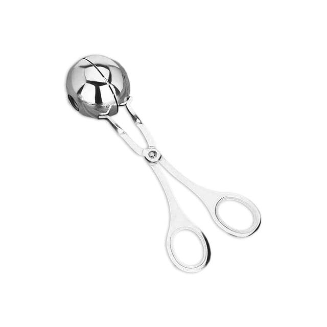 Wosthever Máquina para hacer albóndigas Mango portátil Cómodo Clip para albóndigas Clips antiadherentes para alimentos Pastelería Hornear Olla Cocina y Comedor plata grande Wosthever HA080524-02B