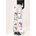 thumbnail image 2 of Sanrio Japanese Hello Kitty Graffiti Sweatpants Cute Wide Leg Pants Women Y2k Pants Streetwear Women 2024 Summer Korean Fashion, 2 of 15