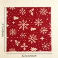 thumbnail image 3 of Precut Cotton Fabric Squares with Christmas Tree and Poinsettia Patterns, 42-Pack 5X5 Inch, Red, Green, and White Holiday Prints for Quilting and Sewing Projects, Diy Craft, 3 of 3