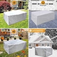 thumbnail image 1 of Fundas para muebles de jardín, 600D Oxford Funda para muebles de jardín Cubierta protectora impermeable Lona anti-UV para mesas de jardín Muebles de patio, con cordones 255x255x80cm Zhivalor  XDHY-17-161, 1 of 8