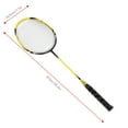 thumbnail image 3 of Fosa 1 Pair High-strength Sport Badminton Racket Durable Aluminium Alloy Battledore With Carry Bag,  High-strength Badminton Racket, Aluminium Alloy Badminton Racket, 3 of 8