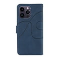 thumbnail image 5 of Allytech Wallet Flip Case for iPhone 16 Pro Max, Retro Luxury PU Leather Shockproof Soft TPU Inner Magnetic Clasp Cover with Card Cash Slots & Kickstand & Wrist Strap for Women Men - Darkblue, 5 of 11