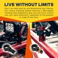 thumbnail image 2 of 1pc 360-Degree 0.75/1/1.25" ATV UTV Off-Road Light Bar Clamp Mount Bracket Kit, 2 of 7