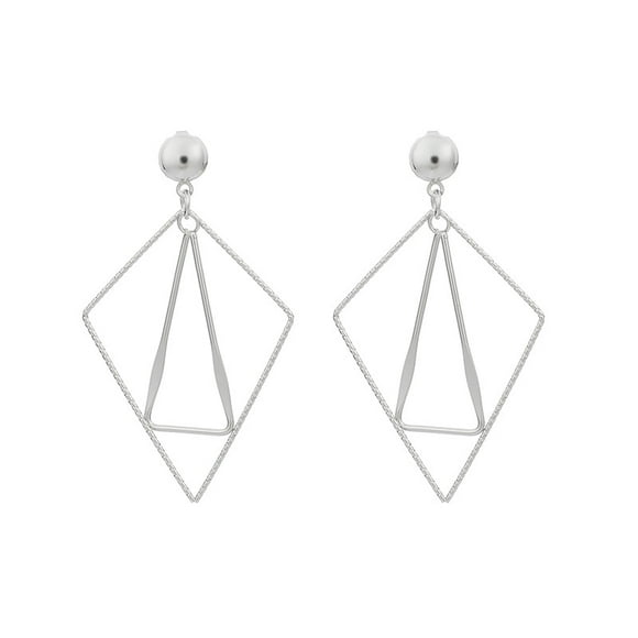 Women Earrings Metal Triangle Danlge Drop Earrings For Women Costume Jewelry Geometric