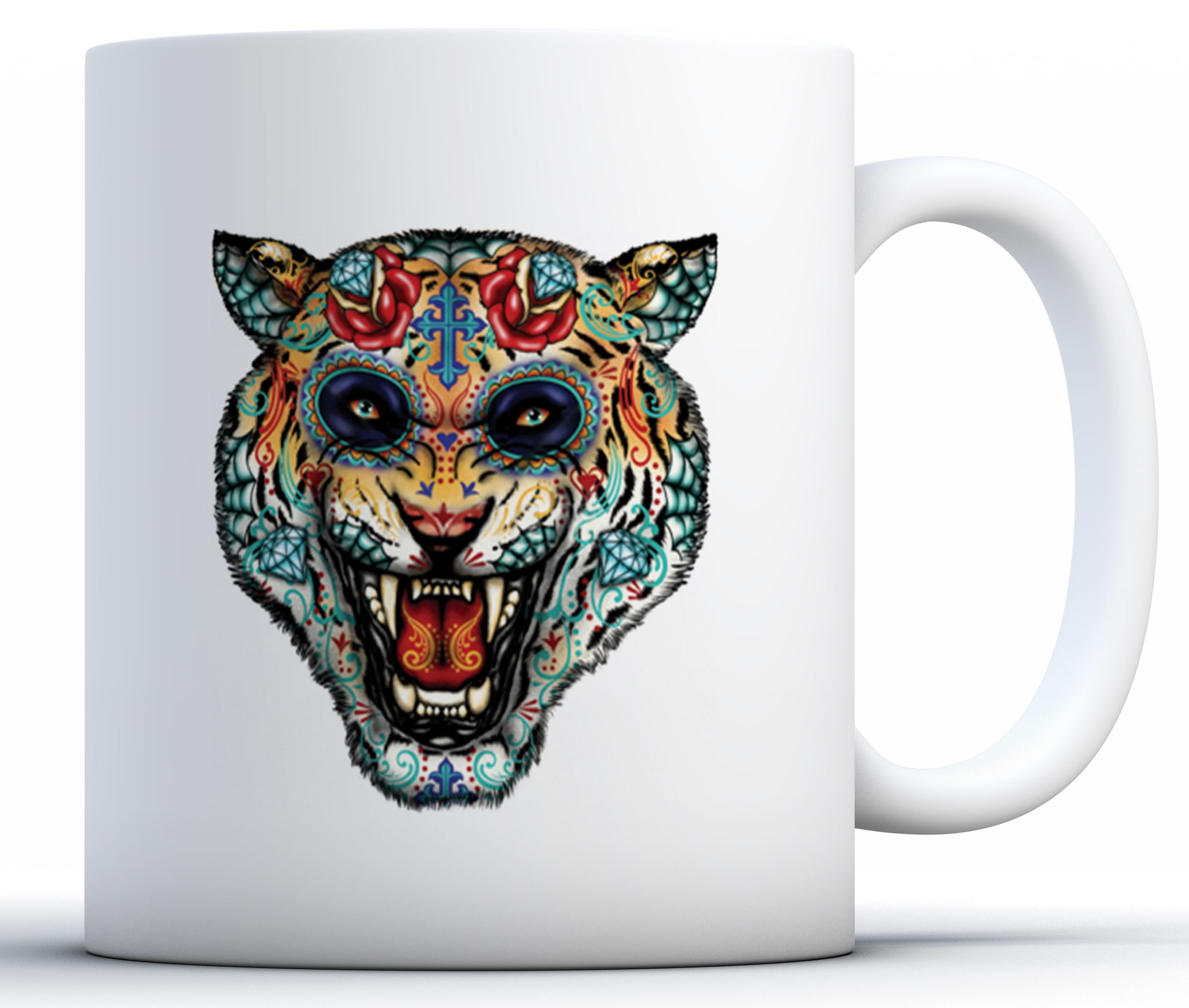 Ceramic Tiger Mugs Plastic or Stainless Steel Travel Mug with photo designs Ceramic Tiger Mugs Plastic or Stainless Steel Travel Mug with photo designs