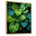 thumbnail image 2 of Designart "Charm Of Realistic Greens" Violets Floater Framed Wall Art Living Room, 2 of 5