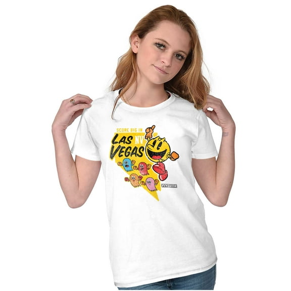 PACMAN Score Big in Las Vegas Nevada Women's T Shirt Ladies Tee Brisco Brands S