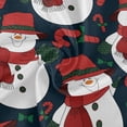 thumbnail image 2 of Dreamtimes Round Tablecloth 60", Christmas Snowmen Table Cover Water Resistant Spill Proof Large Table Cover for Indoor & Outdoor Family Gathering Dinner, BBQ Christmas Decoration, 2 of 7