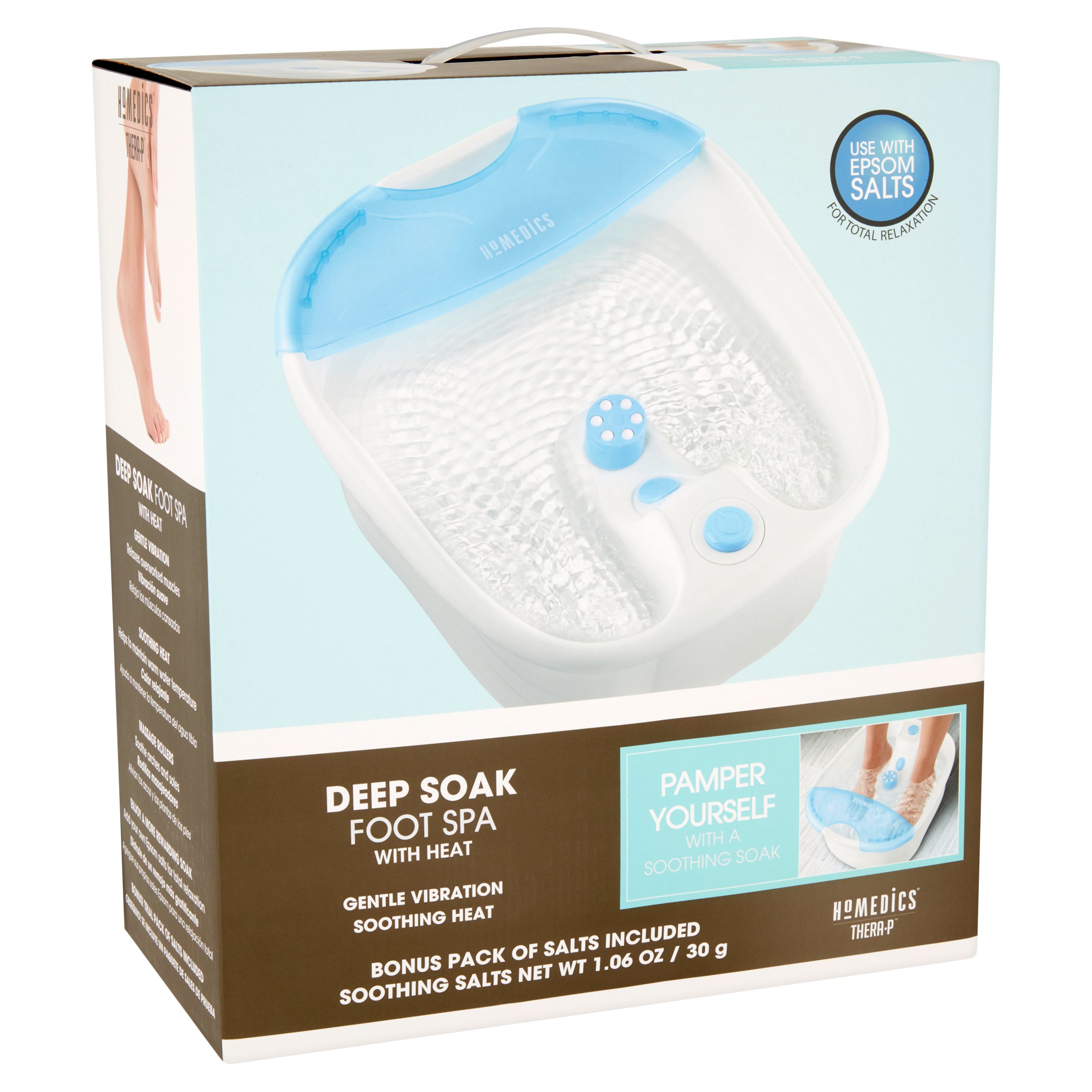 HoMedics Deep Soak Foot Spa with Heat, Designed for use with Epsom Salts FB-65-THP - image 4 of 7
