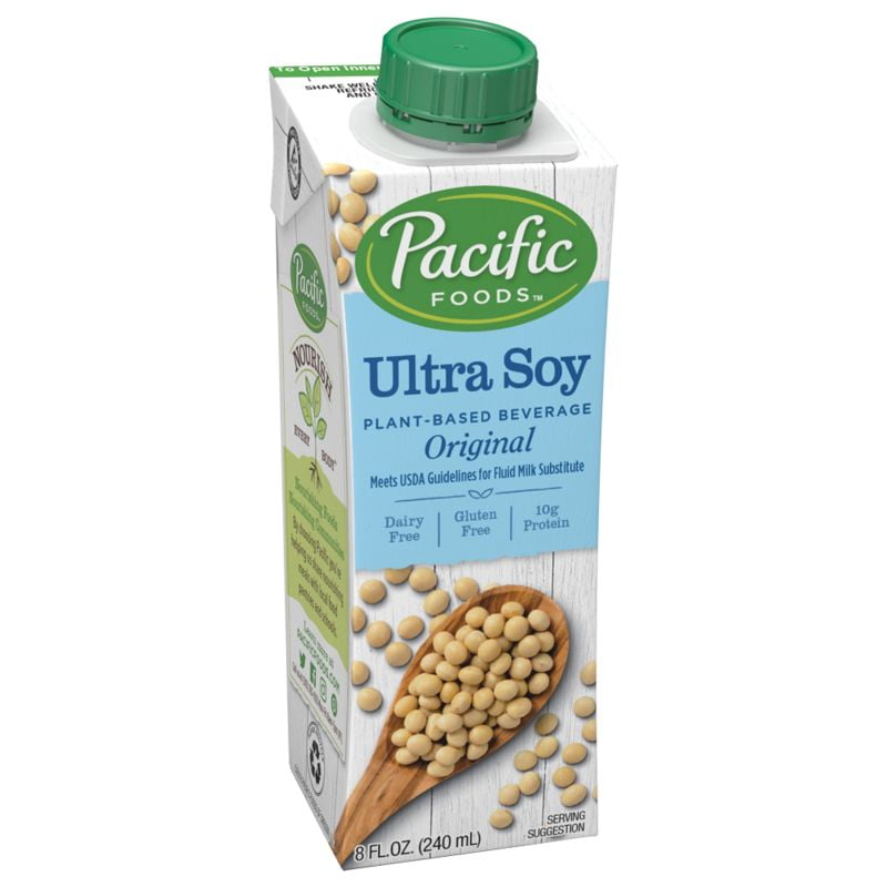 Pacific Foods Enriched UltraSoy NonDairy Beverage, Plain, 8 oz