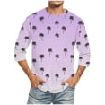 thumbnail image 1 of Tops para hombre, blusas y camisas de cuello redondo y manga corta para hombre, blusas casuales de moda con cuello redondo y manga corta, blusas para hombre, blusas de poliéster para hombre, 1 of 4