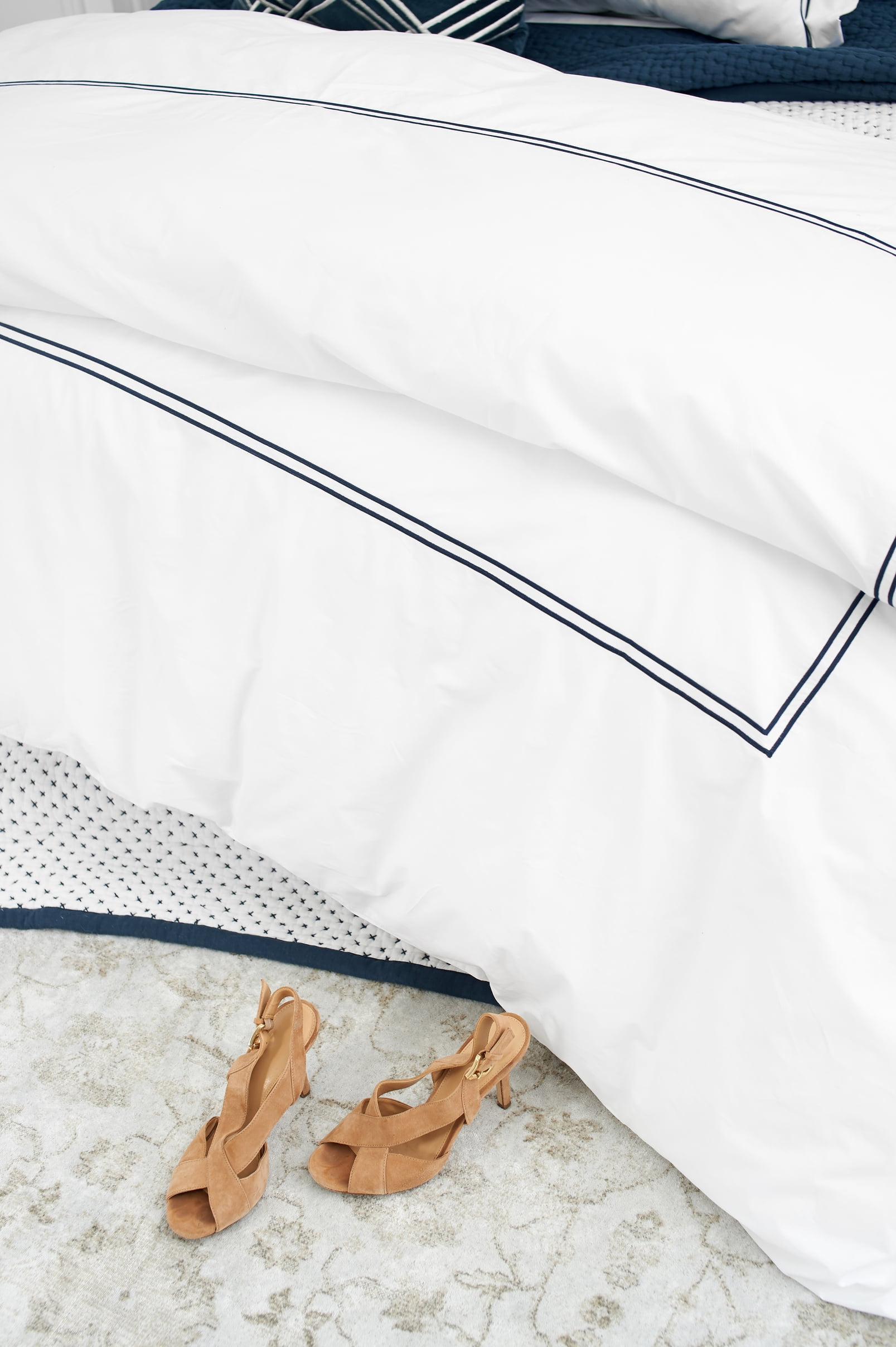 Legacy Ink Cotton Lightweight Breathable Luxury Full/Queen Duvet Cover